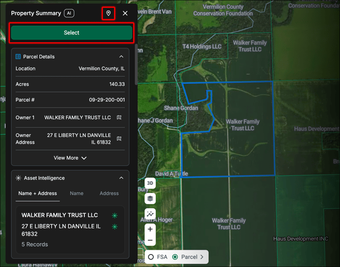 AI Property Summary Actions