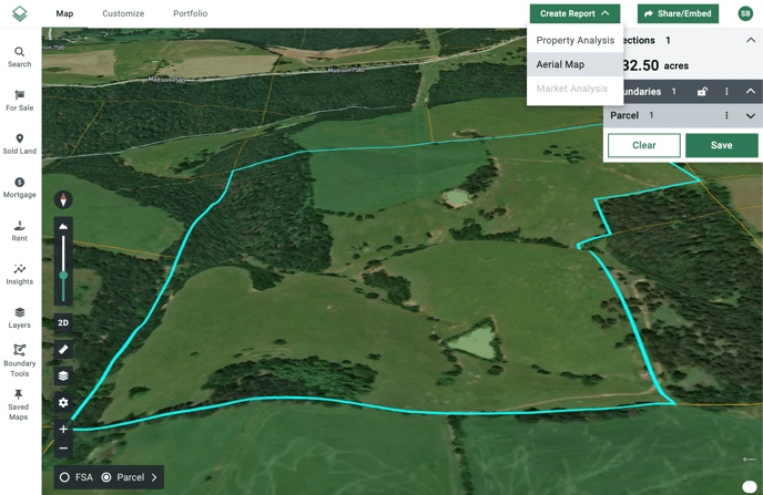 Aerial Map Selection