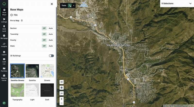 Base Maps - Map View