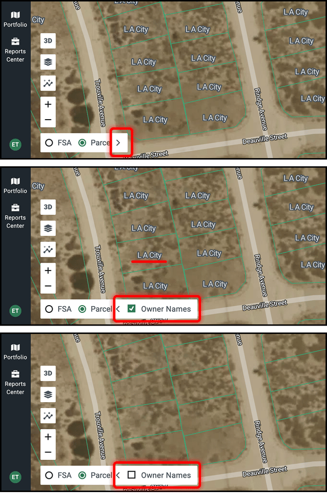 Base Maps Owner Names