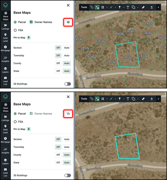 Base Maps Parcel Lines