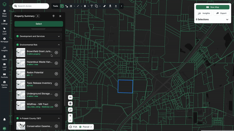 Layer Property Summary