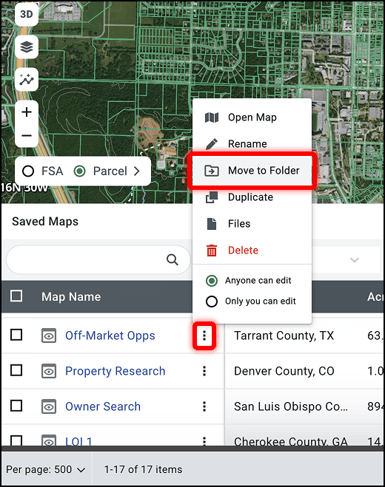 Portfolio Move to Folder