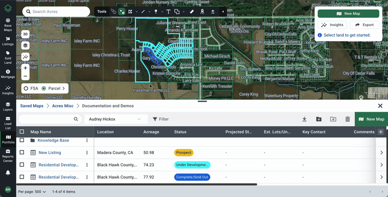 Portfolio Upload Files Menu
