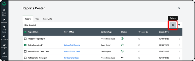 Reports Center Delete-1