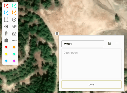 Add an icon to your map using the customization tool on Acres.co