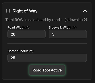 Site Planner - Right of Way
